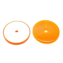 2 Catadioptres Ronds Orange 80 Mm -Super B Soldes 2 catadioptres ronds orange 80 mm 2