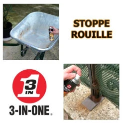 Aérosol Stoppe Rouille 3en1 250ml 5 Aérosol Stoppe Rouille 3en1 250ml -Super B Soldes aerosol stoppe rouille 3en1 250ml 2