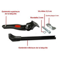 Béquille Réglable Aluminium Pour Vélo -Super B Soldes bequille reglable aluminium pour velo 4