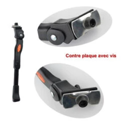 Béquille Réglable Aluminium Pour Vélo -Super B Soldes bequille reglable aluminium pour velo 5