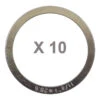 Elvedes Blister De 10 Entretoises 0,25mm Pour Jeu De Direction Vélo