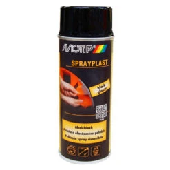 Bombe De Peinture Pelable Spraylast Noir BRILLANT Motip 400ml