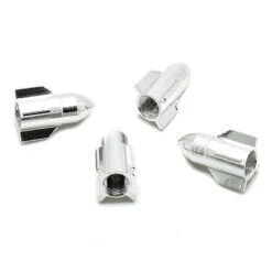 Bouchon De Valve Missile Argent En Aluminium - Par 4 -Super B Soldes bouchon de valve missile argent en aluminium par 4 3