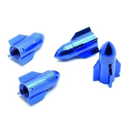 Bouchon De Valve Missile Bleu En Aluminium - Par 4 -Super B Soldes bouchon de valve missile bleu en aluminium par 4 3