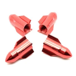 Bouchon De Valve Missile Rouge En Aluminium - Par 4 -Super B Soldes bouchon de valve missile rouge en aluminium par 4 3