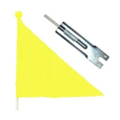 Drapeau De Sécurité Pour Vélo Et Remorque Jaune