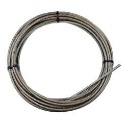 ELVEDES 10m Gaine De Frein Titanium Silver Tressee Avec Liner Diamètre 5,0mm