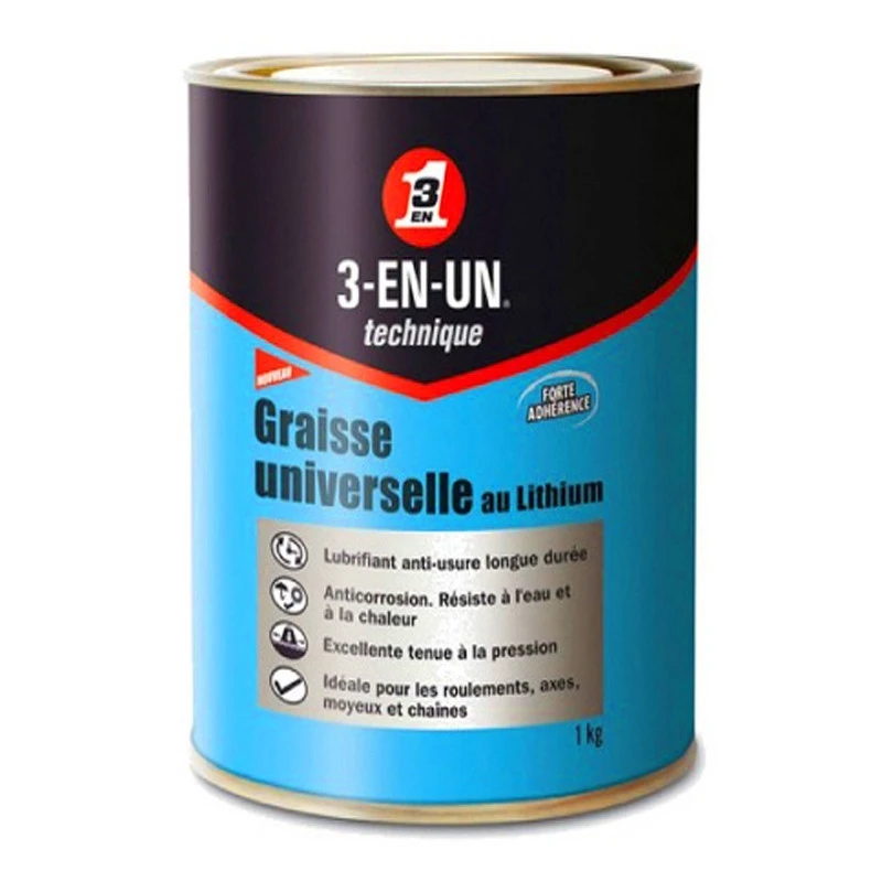 XLC Graisse Lithium Pour Entretien Vélo - Pot De 1 Kg 1 XLC Graisse Lithium Pour Entretien Vélo - Pot De 1 Kg