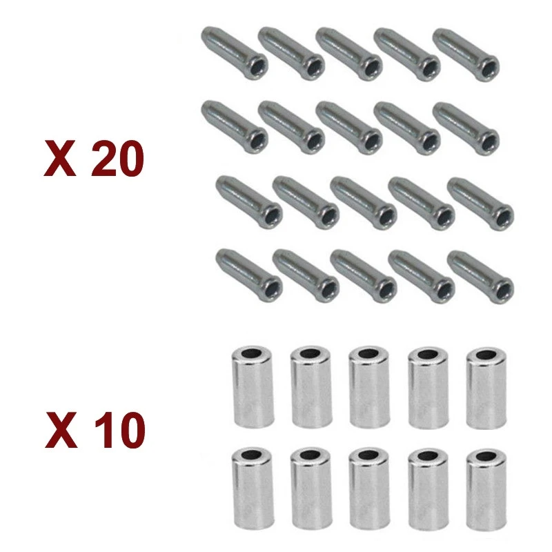 KIT EMBOUT De CABLE Et GAINE 4mm DERAILLEUR VELO VTT VTC VINTAGE 1 KIT EMBOUT De CABLE Et GAINE 4mm DERAILLEUR VELO VTT VTC VINTAGE