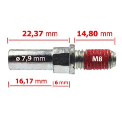 Lot De 2 Vis De Vélo En Acier Pour Freins Cantilever M8 -Super B Soldes lot de 2 vis de velo en acier pour freins cantilever m8 4