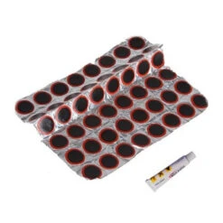 Lot De 36 Rustines Pour Pneus De Vélo + Colle -Super B Soldes lot de 36 rustines pour pneus de velo colle 2