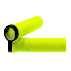 Paire De Poignées Jaune Fluo Pour Vélo -Super B Soldes paire de poignees jaune fluo pour velo 3