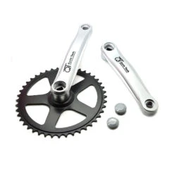 Pédalier 44 Dents Acier, Manivelle Aluminium Plastifié 170 Mm -Super B Soldes pedalier 44 dents acier manivelle aluminium plastifie 170 mm 2