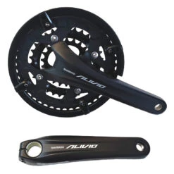 Pédalier Shimano Alivio 9 Vitesses FC-T4060 -Super B Soldes pedalier shimano alivio 9 vitesses fc t4060 3