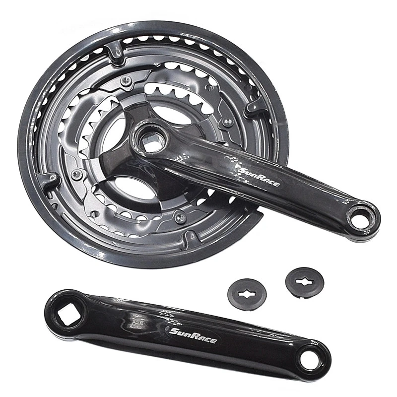 SUNRACE Pédalier Triple 28/38/48 Transmission Vélo 6/7/8 Vitesses 1 SUNRACE Pédalier Triple 28/38/48 Transmission Vélo 6/7/8 Vitesses