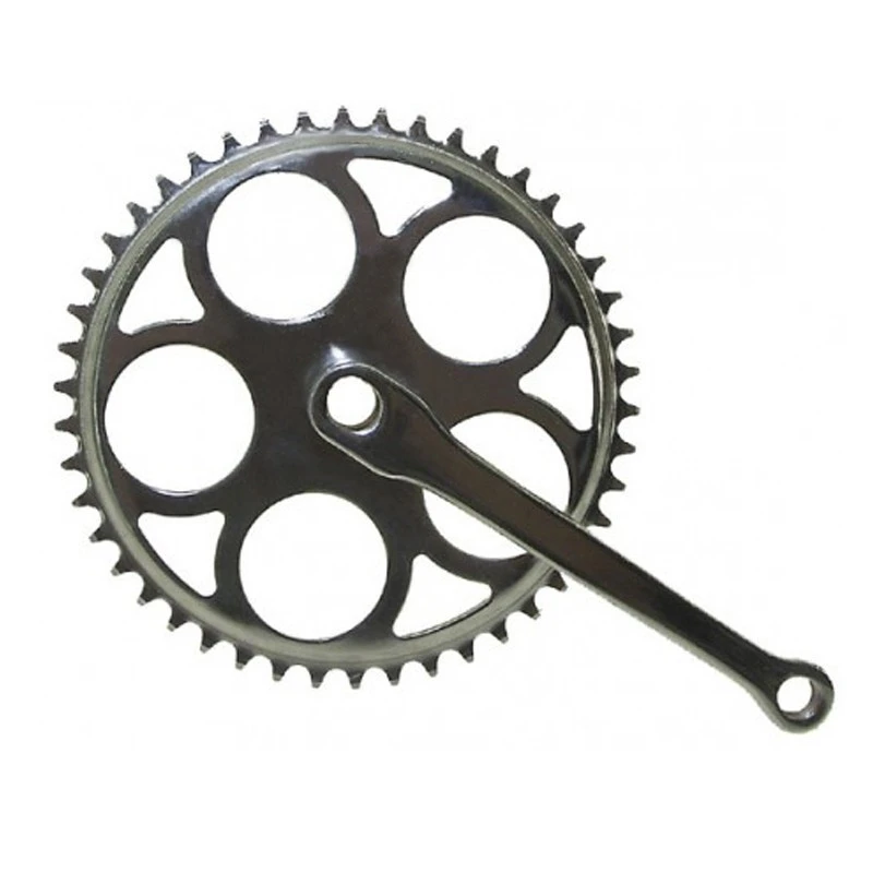 Messingschlager Pédalier Vintage Mono Plateau à Clavette 1 Messingschlager Pédalier Vintage Mono Plateau à Clavette