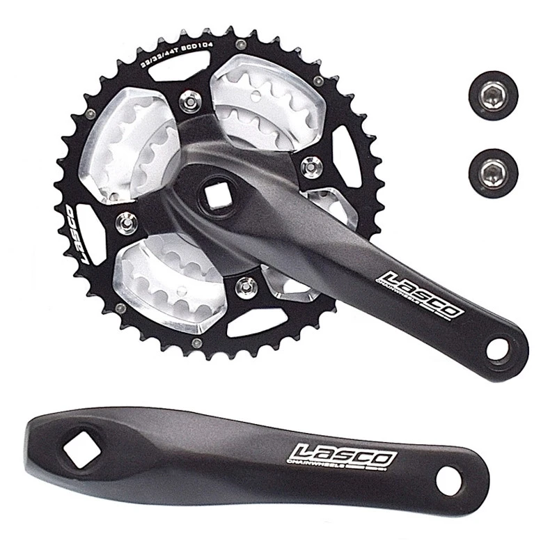 Pédalier VTT Triple 44-32-22 Dents Compatible 9 Vitesses 2 Pédalier VTT Triple 44-32-22 Dents Compatible 9 Vitesses – Image 2