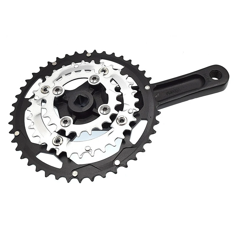 Pédalier VTT Triple 44-32-22 Dents Compatible 9 Vitesses 3 Pédalier VTT Triple 44-32-22 Dents Compatible 9 Vitesses – Image 3