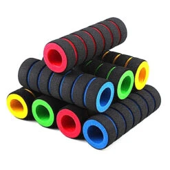 Poignées Mousse Avec Anneaux De Couleurs Pour Vélo