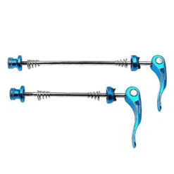 Set Blocages Rapides Roues Alu Anodisé Bleu