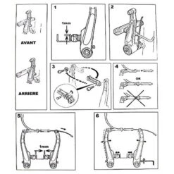 Set De Freins V-Brake Aluminium -Super B Soldes set de freins v brake aluminium 2