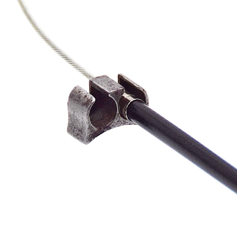 Support Acier Double à Souder Pour Gaine De Frein Vélo 2 Support Acier Double à Souder Pour Gaine De Frein Vélo – Image 2