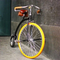 Vélo Vintage à Grande Roue + Selle Et Sacoche En Cuir Brun BROOKS 8 Vélo Vintage à Grande Roue + Selle Et Sacoche En Cuir Brun BROOKS -Super B Soldes velo vintage a grande roue selle et sacoche en cuir brun brooks 3