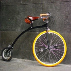 Vélo Vintage à Grande Roue + Selle Et Sacoche En Cuir Brun BROOKS 9 Vélo Vintage à Grande Roue + Selle Et Sacoche En Cuir Brun BROOKS -Super B Soldes velo vintage a grande roue selle et sacoche en cuir brun brooks 4