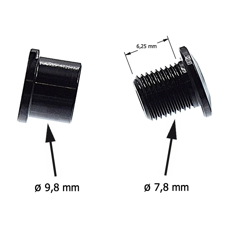 Vis Cheminée Noires Pour Pédalier Double Plateau - Par 5 Newton 2 Vis Cheminée Noires Pour Pédalier Double Plateau - Par 5 Newton – Image 2