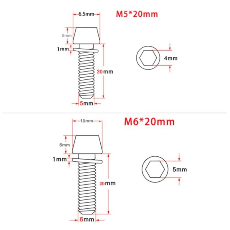 Clarks Vis Pour Potence Vélo - Par 4 2 Clarks Vis Pour Potence Vélo - Par 4 – Image 2
